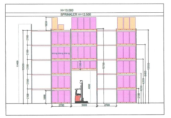 SCAFFALATURE PORTA PALLET USATE-1